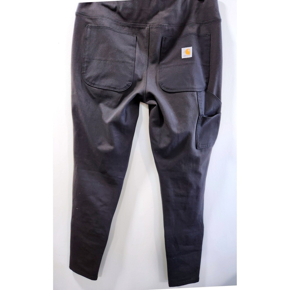 Carhartt Force Utility Leggings Womens Medium Tall Black Rugged Flex Work Pants - Picture 4 of 10